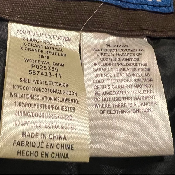 Walls work wear canvas insulated overalls - Picture 5 of 5